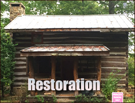 Historic Log Cabin Restoration  Daleville, Alabama